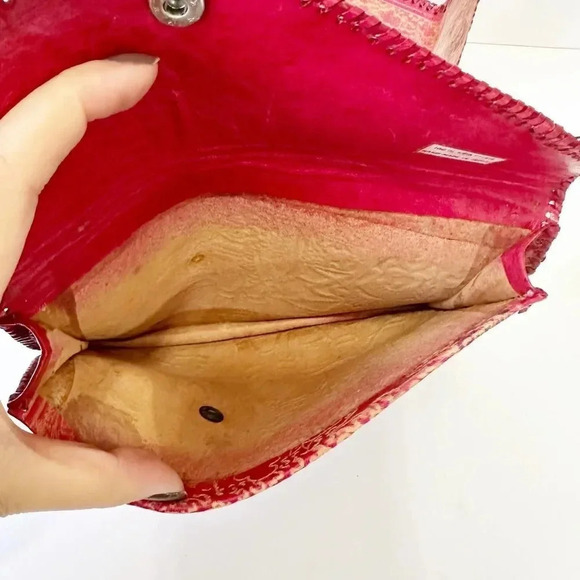 HANDMADE 100% Leather Made In India Clutch & Wallet Hand Tooled - Picture 8 of 8